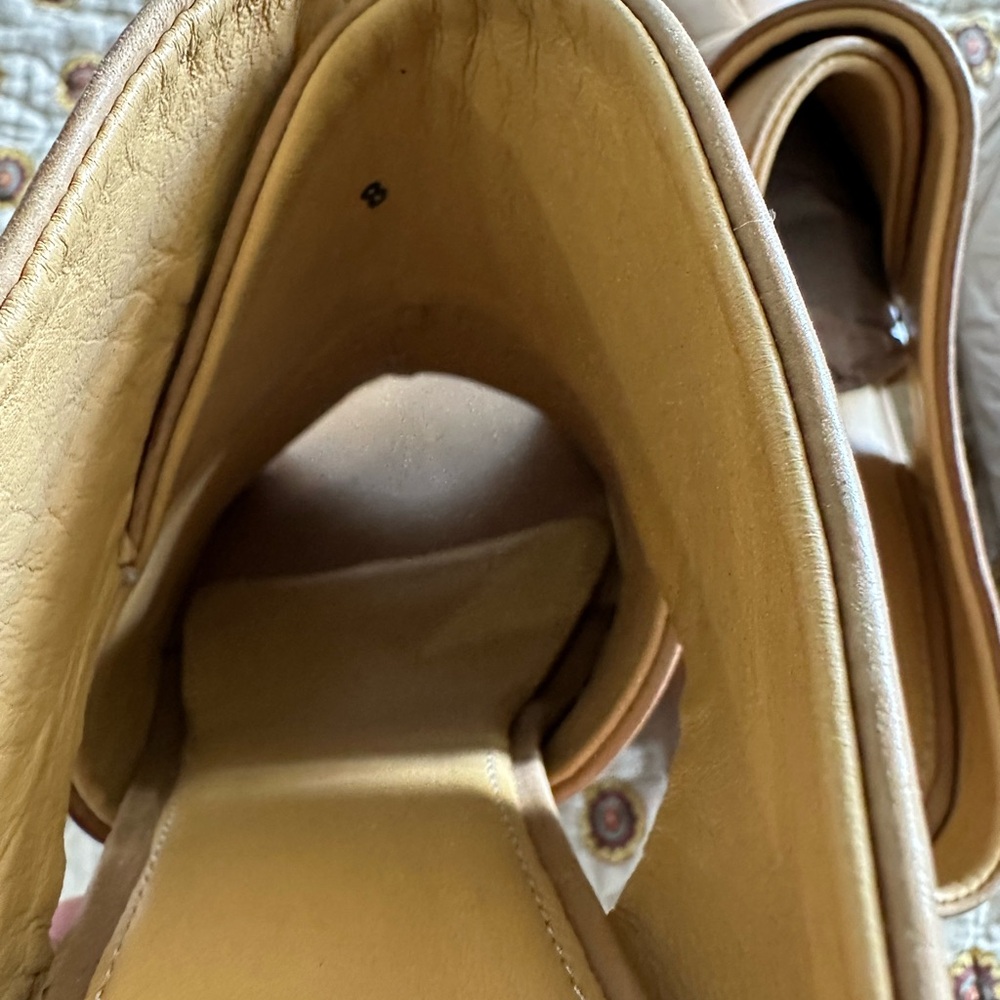 Slayte Footwear Miranda Tan Leather Mule Sandal Size 8 - Picture 8 of 8